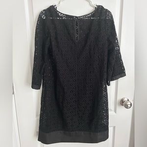 Laundry by Shelli Segal Black Lace Dress